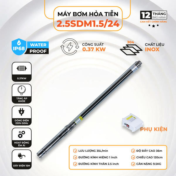 Máy bơm hỏa tiễn 2.5SDM1.5/24