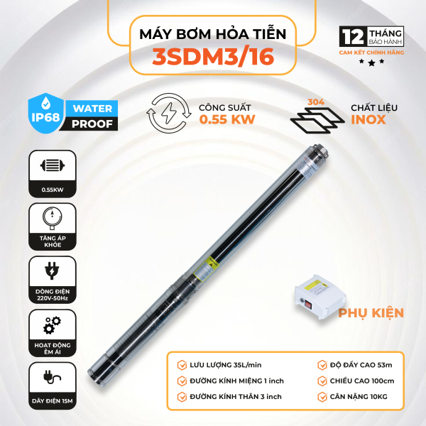 Máy bơm hỏa tiễn 3SDM3/16
