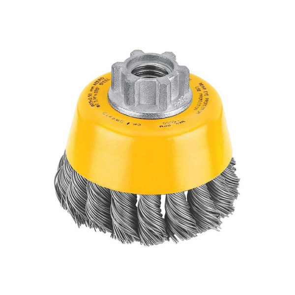 DEWALT 3 x 5/8-11 HP 0.020 Carbon Knot Wire Cup Brush