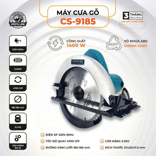 Máy cưa gỗ CS-9185