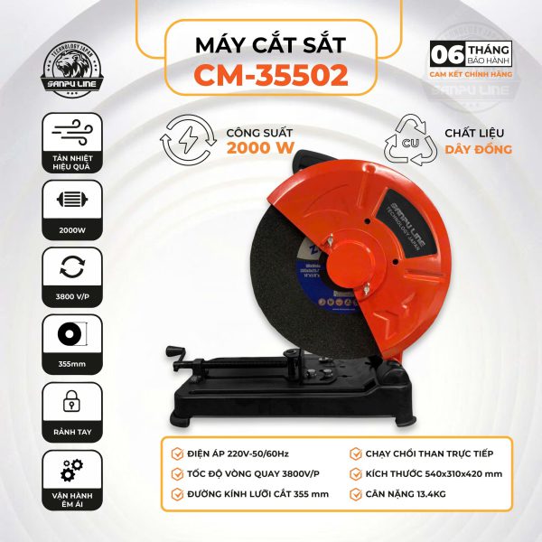 Máy cắt sắt CM 35502